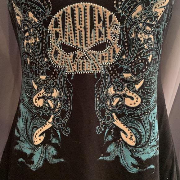 BRAND NEW HARLEY DAVIDSON sequin top with lacy back. SUPER SEXY! Size Medium. - Picture 4 of 10
